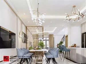 Cùng tham quan nội thất biệt thự tân cổ điển 3 tầng tại Phan Thiết